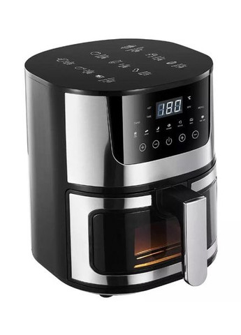 Аэрофритюрница сенсорная 4200Вт с регулировкой температуры без масла 8л черный (2104618535) Rainberg RB-2268 (331012966)