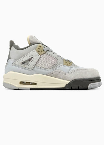 Кроссовки женские Nike Dust No Brand Air Jordan 4 Craft Photon серые демисезоны (331737453)