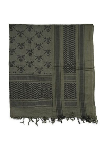 Повязка универсальная Шемаг Череп Оливковый/черный Mil-Tec (315822510)