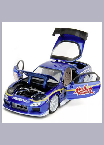 Машинка Уличный боец Mazda RX-7 с фигуркой Чан-ли 1:24 (253255062) Jada (330057585)