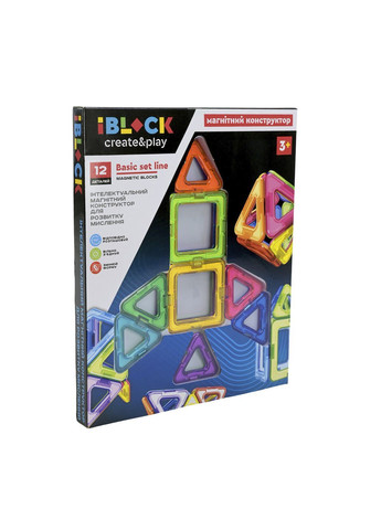 Магнитный конструктор цвет разноцветный ЦБ-00287856 Iblock (369305250)
