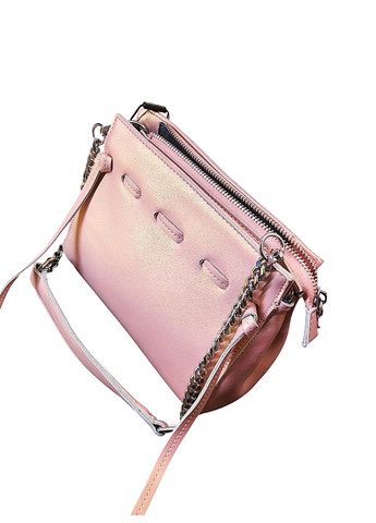 Сумка шкіряна Пудра перлина 21х15х8 см No Brand (333337809)