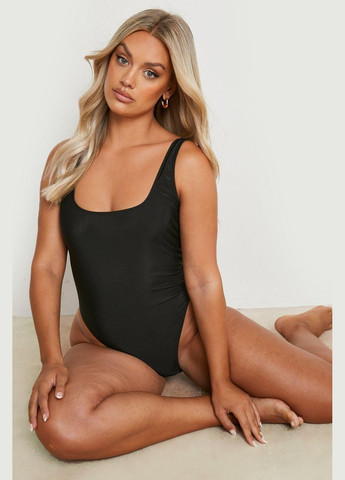 Черный летний купальник слитный слитный Boohoo