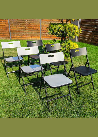 Складний стілець 46*42,5*86см білий (3DPanda-1610) Sticker Wall (323155541)