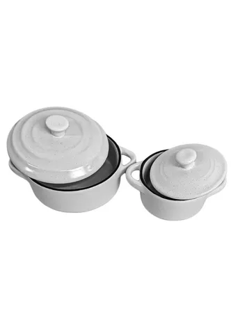 Форма для випікання з кришкою кругла Tower PR-3340 14.2x10x8.8 см біла Pepper (381719006)