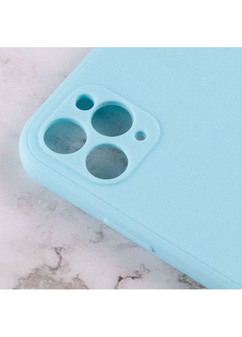 Силиконовый чехол Candy Full Camera для Apple iPhone 11 Pro Max (6.5") Голубой Epik (372163585)
