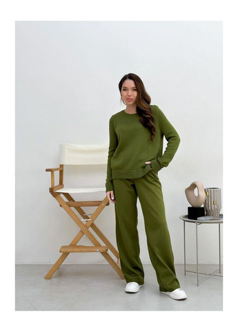 Жіночі в'язані штани джогери з високою посадкою ARTKNIT (ak28421p) Art Knit (334892821)