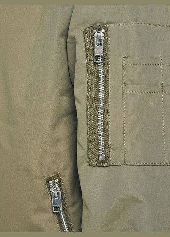 Оливковая (хаки) демисезонная куртка бомбер JACK&JONES Rush 12165203