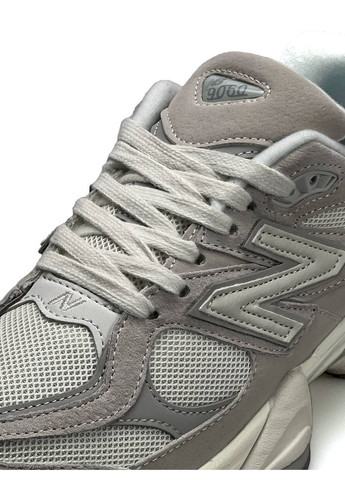 Светло-серые демисезонные кроссовки мужские new balance No Brand 9060 Light Grey White