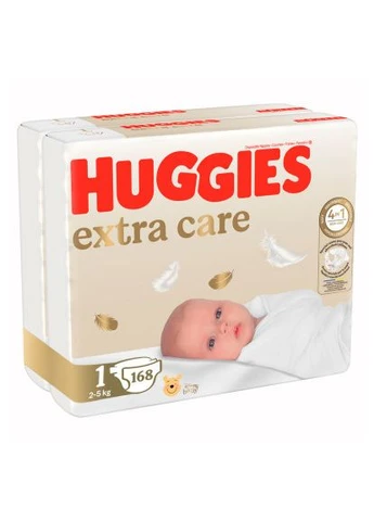 Підгузки Extra Care Розмір 1 (2-5 кг) M-Pack 168 шт (5029054234747/5029053549620) Huggies Extra Care Розмір 1 (2-5 кг) M-Pack 168 шт (401756227)