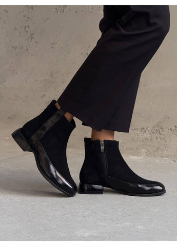 Осенние классические демисезонные ботинки Helen из натуральной замши