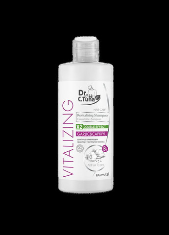 Шампунь против выпадения волос с экстрактом чеснока Vitalizing 225 мл Farmasi (295658489)