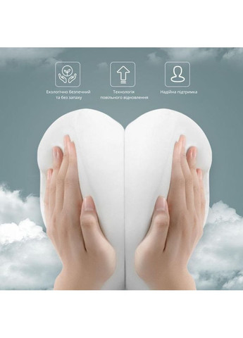 Набір подушок ортопедичних під шию і спину в машину, подушки на підголівник і спинку сидіння, коричневі No Brand (359459743)