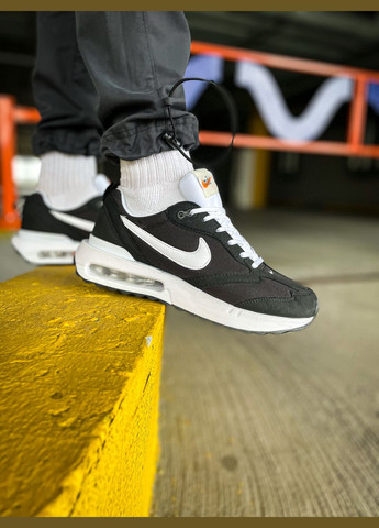 Чорно-білі всесезон кросівки чоловічі і жіночі nike air max dawn black white | найк аір макс давн чорно-білі No Brand