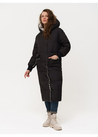 Черная зимняя пальто 21 - 18140 Vivilona