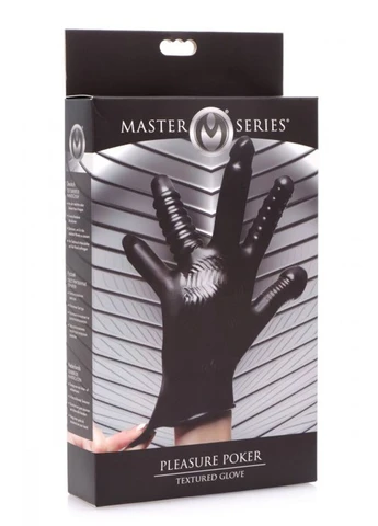Перчатка с разными текстурами Pleasure Poker Textured Glove - CherryLove Master Series (339868256)