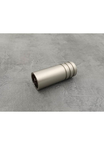 Карниз Модуло гладка штанга одинарний модерн 25 мм 320 см Сатин/Чорний матовий Quadrum (352782676)