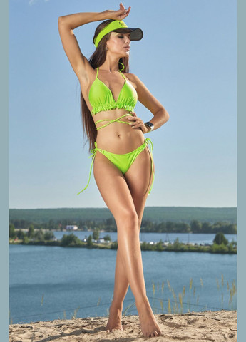 Зеленый летний купальник на завязках. зеленый Seventeen