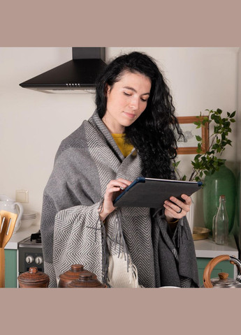 Плед вовняний Клітина 140 x 200 см (4502) Love You (334009250)