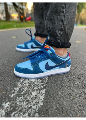 КРОССОВКИ ЖЕНСКИЕ NIKE SB DUNK LOW PRO X WHY SO SAD? THE PREDATORY BIRD НАЙК СБ ДАНК No Brand комбинированные демисезоны (367170052)