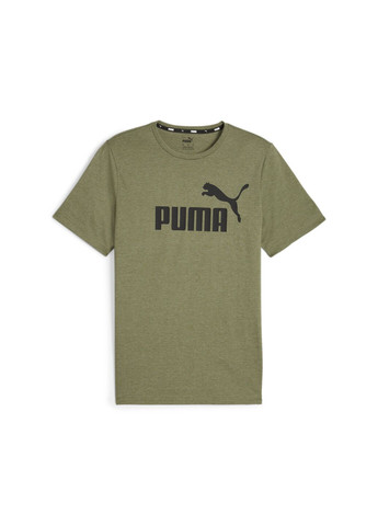 Зеленая футболка essentials heather men's tee Puma