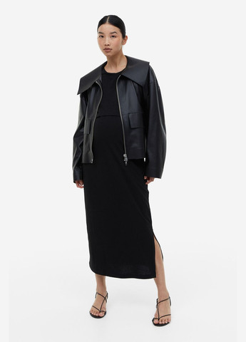 Чорна повсякденний плаття для вагітних H&M однотонна