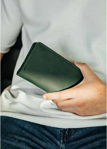 Мужское портмоне кожаное Longer зелёное No Brand (356130710)