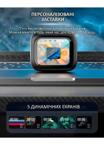 Бездротові навушники LX-10 TWS Earbuds з LED дисплеєм, Bluetooth 5.4, ANC+ENC, 320mAh Black HandyHeat (393821531)