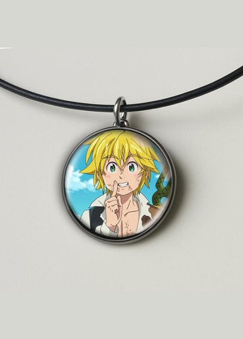 Набор подвеска (кулон) и брелок Аниме Семь смертных грехов #01 (подарочный набор) No Brand (332633918)