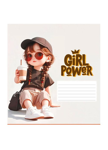 Тетрадь 12_л. линия "Полиграфист" / Девочка Фабрика Поліграфіст (351904367)