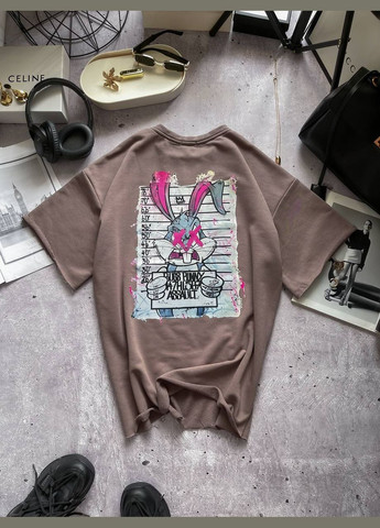 Женская футболка оверсайз с принтом на спине. MonCher - (346474814)