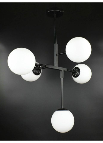 Стельова люстра на 5 лампочок 26619 Чорний 55-105х52х69 см. Sunnysky (324396094)