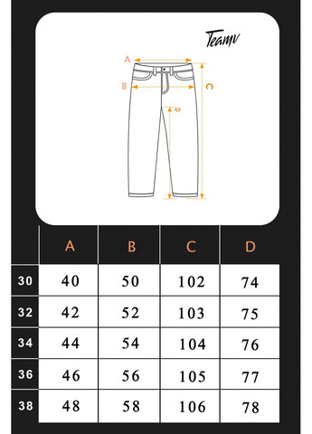Чоловічі коттонові штани в джинсовому стилі Mom's Темно оливкові Teamv (360655624)