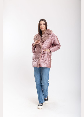 Розовая зимняя куртка розовый зима повседневный Alberto Bini