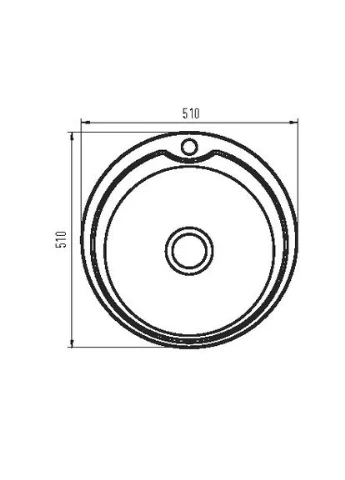 Кухонна мийка Z510-06-180D (decor) (ZM0585) Zerix (322004037)