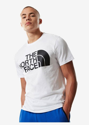 Белая футболка майка The North Face standard ss tee