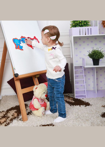 Магнітні бебі пазли "Зебра та слоненя" VT3208-12 Vladi toys (367972780)