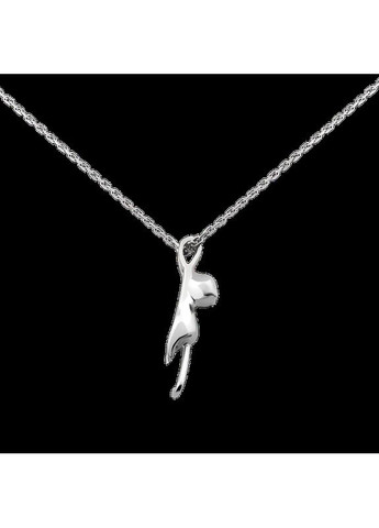 Серебряное колье Кошка на тоненькой цепочке Каштан (342335471)