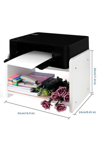 Настольная полка для принтера из дерева Брикама зефир (ТДП-000420) No Brand (328415442)