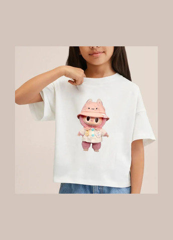 Термонаклейка "Labubu" розовый в панаме (6378) No Brand (335811830)