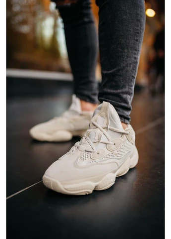 Комбіновані кросівки чоловічі adidas yeezy boost 500 blush 4 адідас ізі буст демісезон No Brand