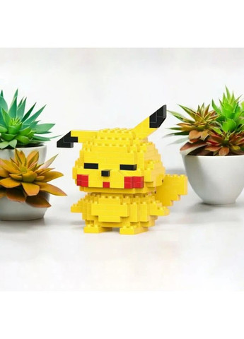 Конструктор из миниблоков фигурка Пикачу Bricks 178 деталей детский пиксельные блоки 7 см Magic (361161779)