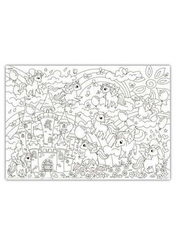 Плакат-велика розмальовка Єдиноріжки Україна (331164930)