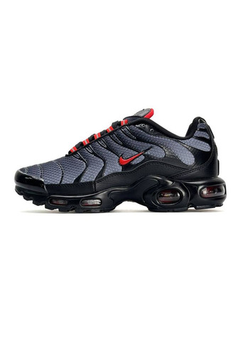 Чорні Осінні кросівки чоловічі nike No Brand Air Max Plus New Black Grey Red