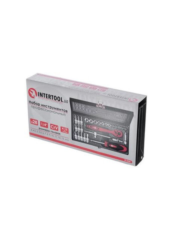 Набір інструменту 1/4" 28 од. (ET-6028) Intertool (372691829)