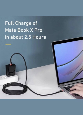 Кабель Type-C до Type-C Beseus для синхронізації та заряджання Android / MacBoock 2 м Чорний Baseus (341534071)