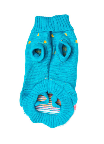 В'язаний акриловий светр для котів Pet Style "Блакитний жираф" XS No Brand - (323233086)
