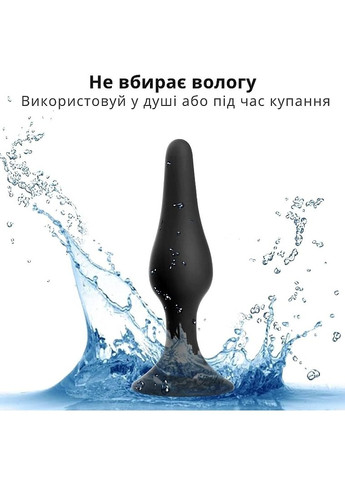 Набор анальных пробок из силикона, 4 шт. XL,L,M,S, черные - I’MCUM Black Button 4шт (1504327-39924301) I'MCUM (369407010)