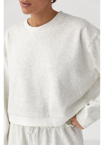 Теплый спортивный костюм с контрастным нижним слоем Lurex (370395938)