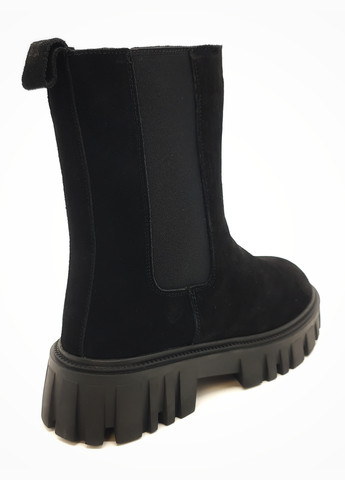 Осенние женские ботинки зимние черные замшевые ii-11-4 23 см(р) It is